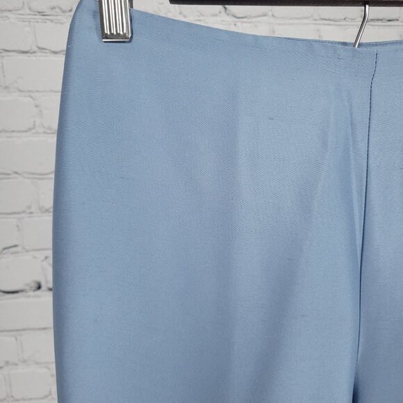 NWD Ann Taylor Blue Silk Sequin Bead Embellished Lined Pants Size 2 (26x28.5) - Picture 7 of 16